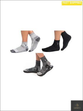 Wool Blend Split-Toe Tabi Socks Flip-Flop Hiking Athletic Breathable 3 Pack